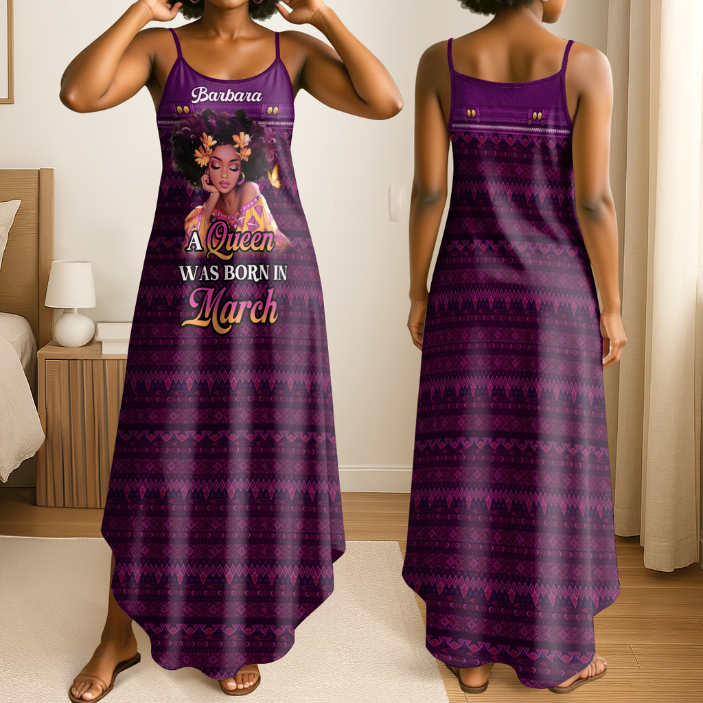 Black Queen - Personalized Maxi Dress