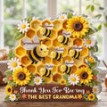 Thank You For Bee-ing The Best Grandma - Personalized Custom Shaped Acrylic Plaque