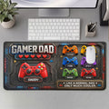 Gamer Dad Much Cooler - Personalized Leather Desk Mat