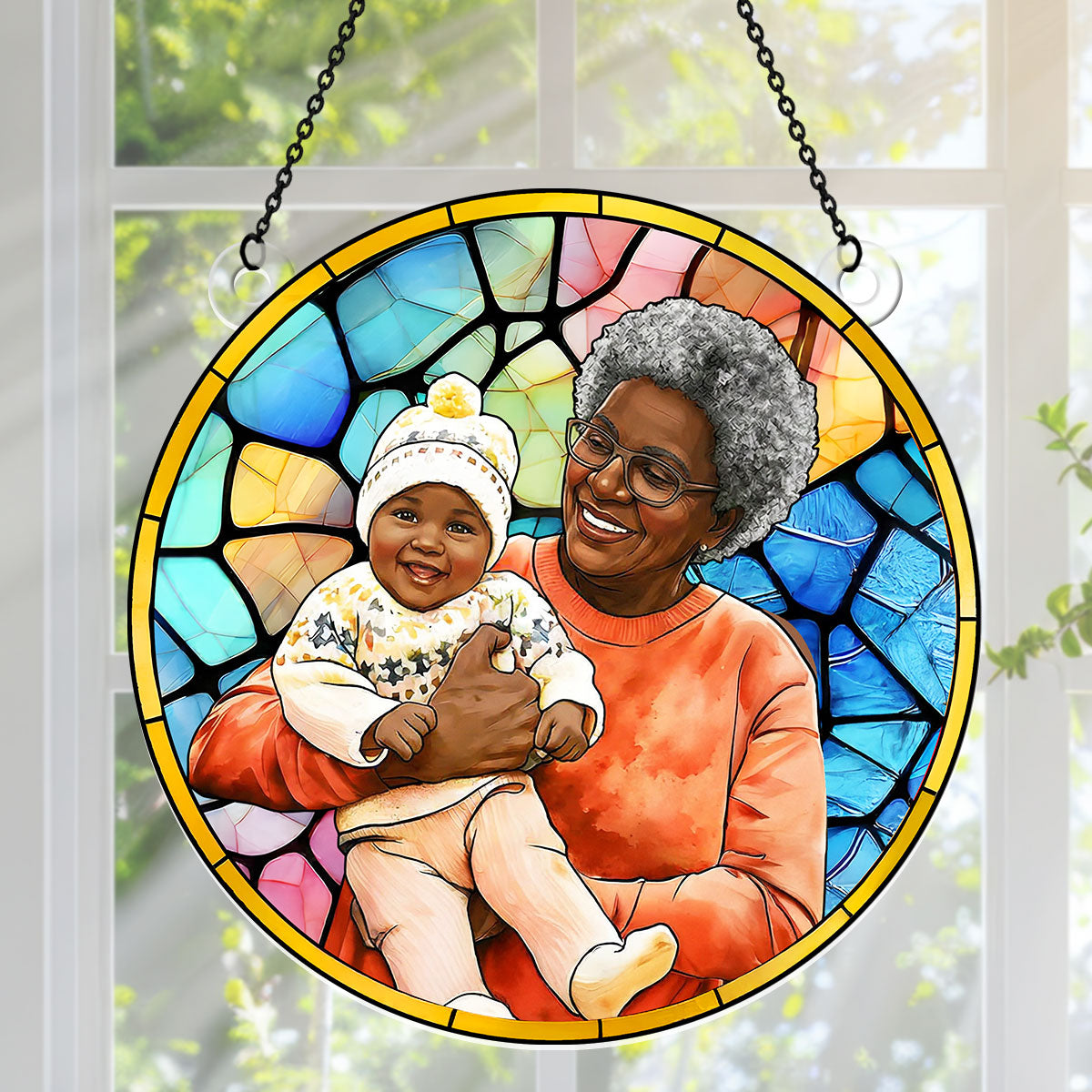 Family Custom Photo - Personalized Acrylic Suncatcher