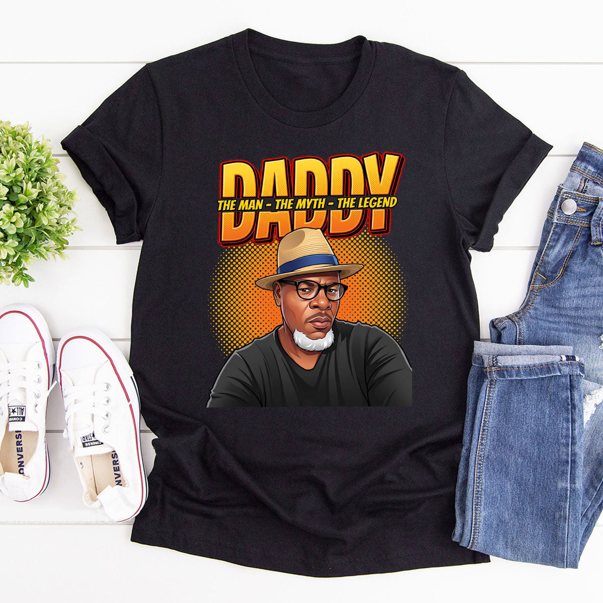 The Man The Myth The Legend Comic  - Personalized 2D Unisex T-shirt