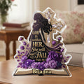 God Is Within Her Purple Roses - Personalized Custom Shaped Acrylic Plaque