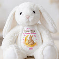 Bunny Grandma And Grandchild Moon Love - Personalized Stuffed Bunny