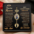 I'm In Heaven - Personalized Graduation Tassel Photo Charm With Angel Wing