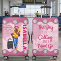 Just A Girl Who Loves Travelling - Personalized Luggage Cover