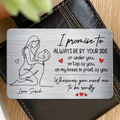 Wherever You Need Me To Be Really - Personalized Aluminum Wallet Card