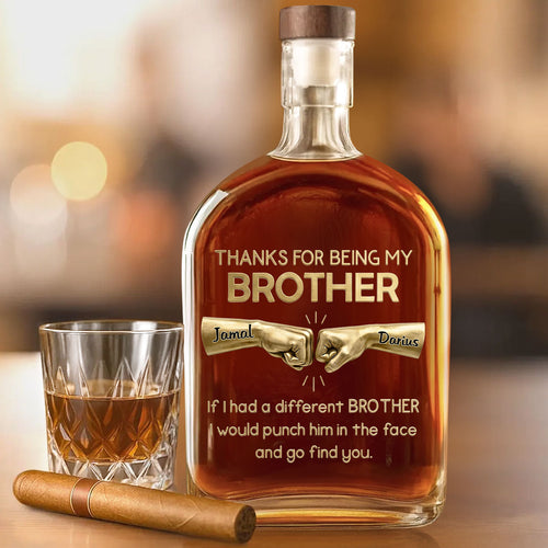 Being My Brother And Sister - Personalized Whiskey Bottle