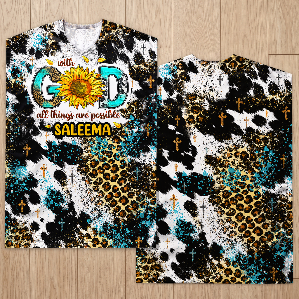 With God All Things Are Possible - Personalized Kaftan Dress