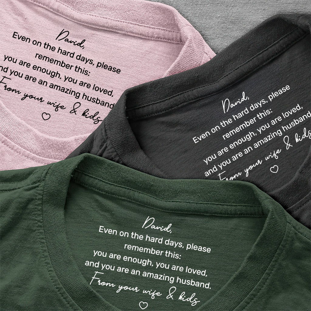 You Are An Amazing Husband - Personalized Shirt With Design Inner Neck