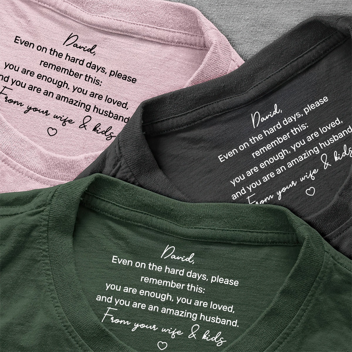You Are An Amazing Husband - Personalized Shirt With Design Inner Neck