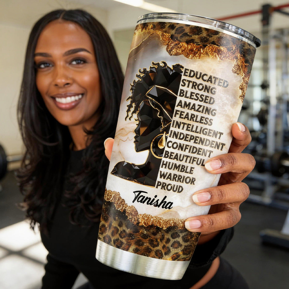 Black And Proud - Personalized Stainless Steel Tumbler