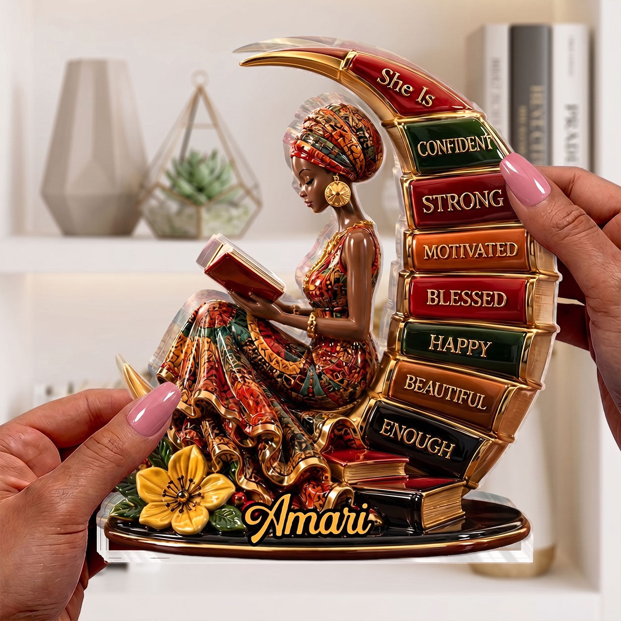 She Is Confident  - Personalized Custom Shaped Acrylic Plaque