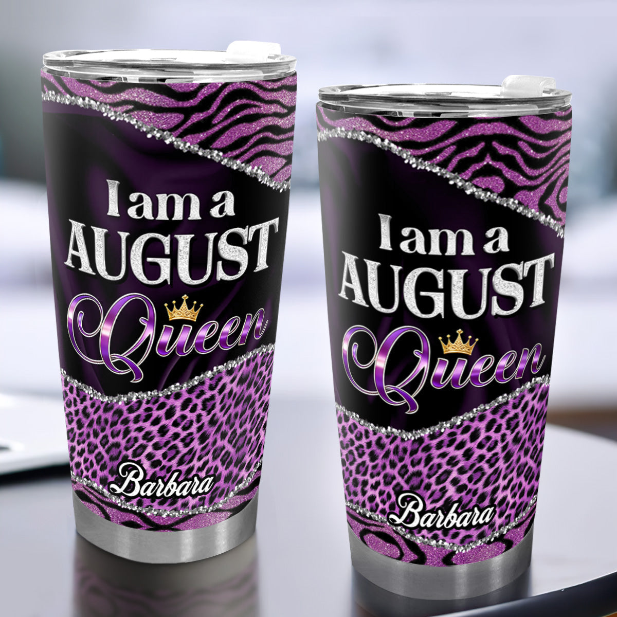 I Am A Queen - Personalized Stainless Steel Tumbler