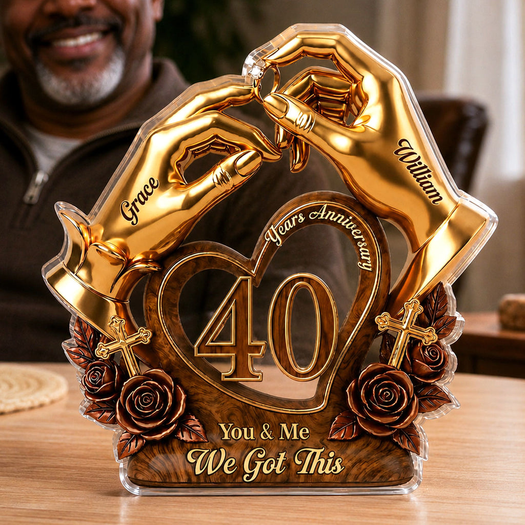 You And Me We Got This - Personalized Custom Shaped Acrylic Plaque