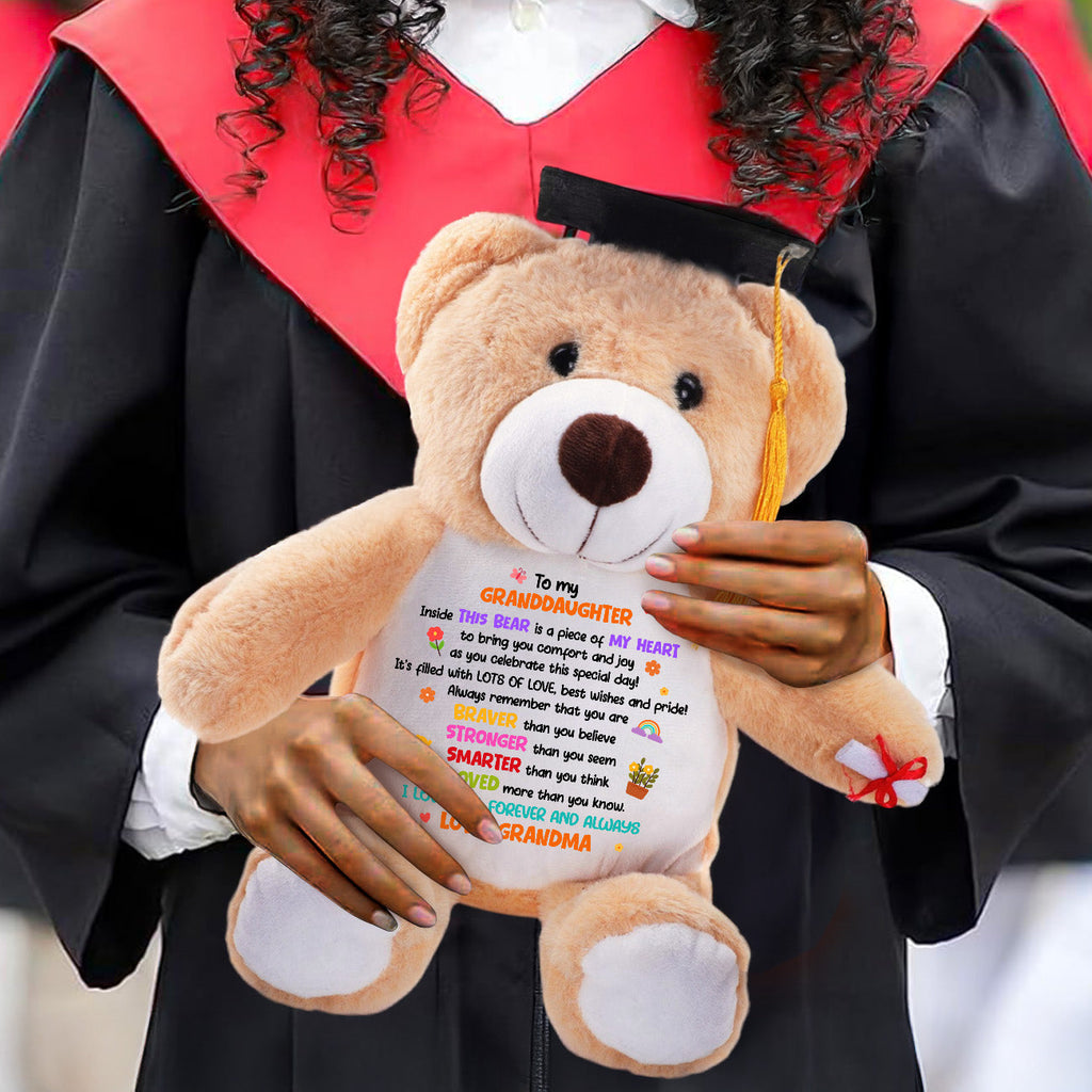 I Love You Forever And Always - Personalized Graduation Teddy Bear