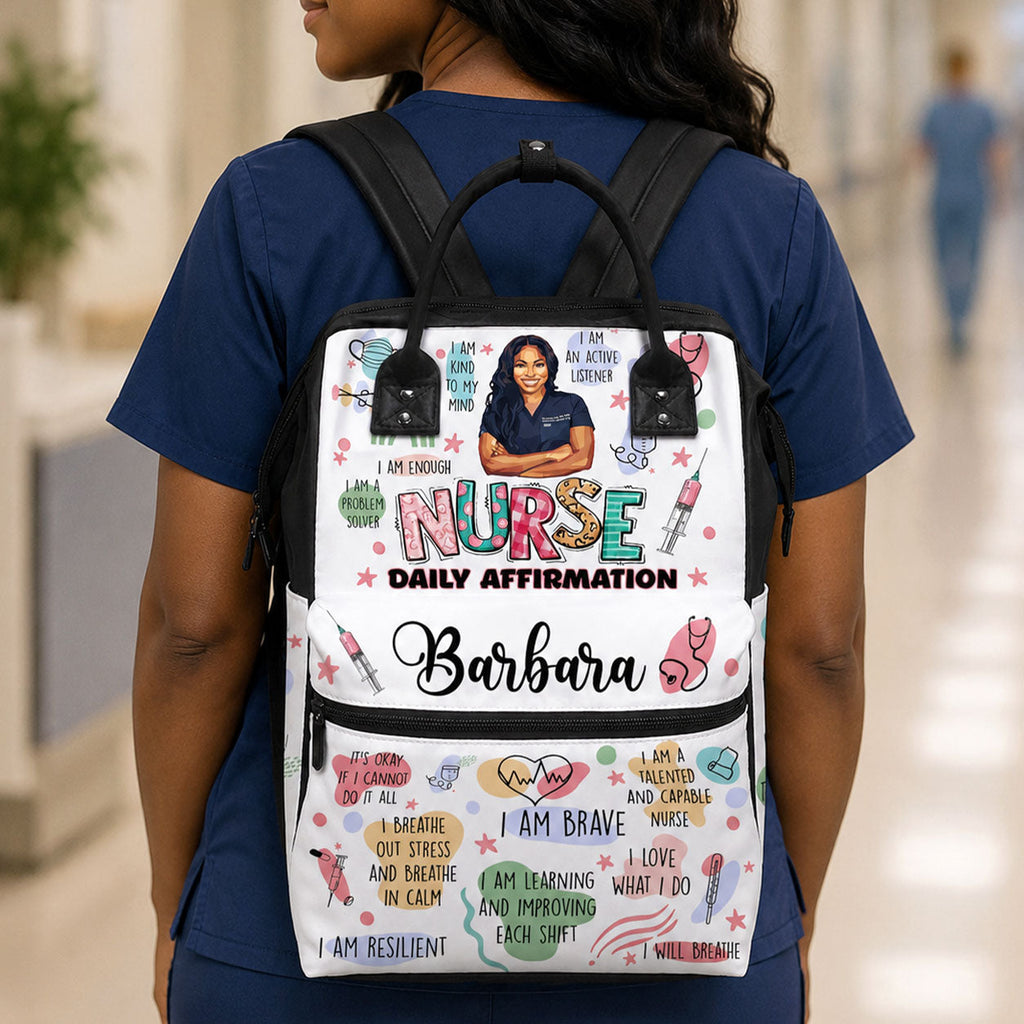 Nurse Daily Affirmation - Personalized Duckbilled Backpack