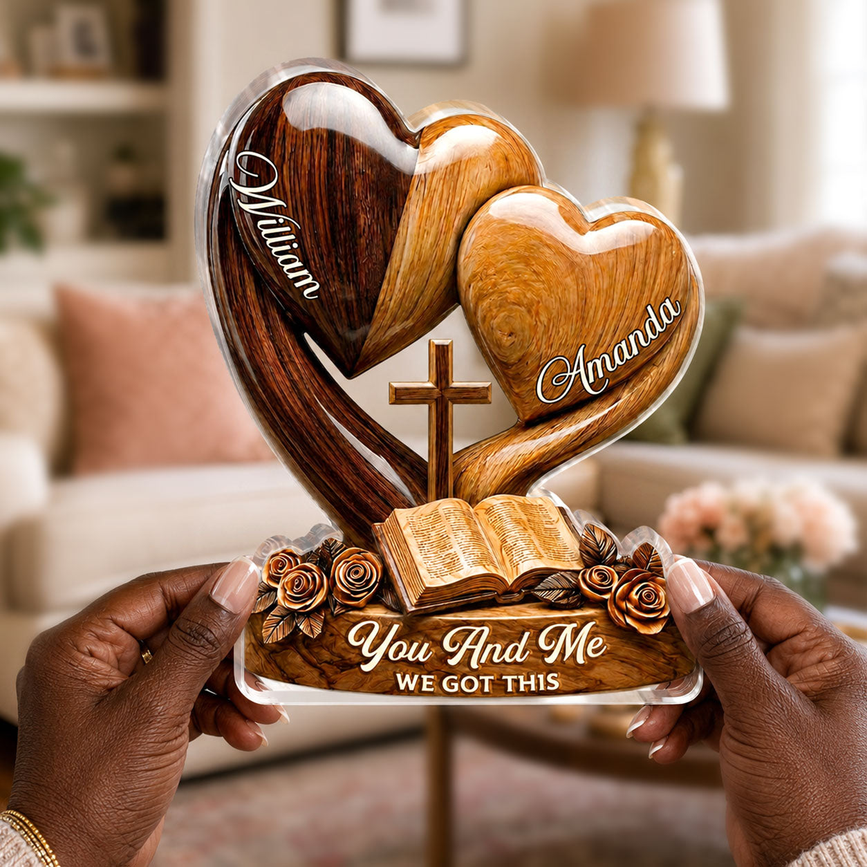 You And Me We Got This - Personalized Custom Shaped Acrylic Plaque