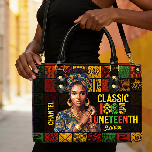 Classic Legacy Juneteenth Edition - Personalized Leather Handbag