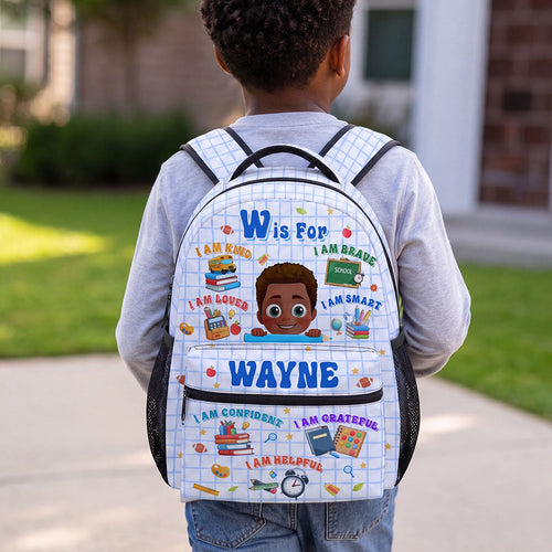 Back To School Affirmations - Personalized Backpack