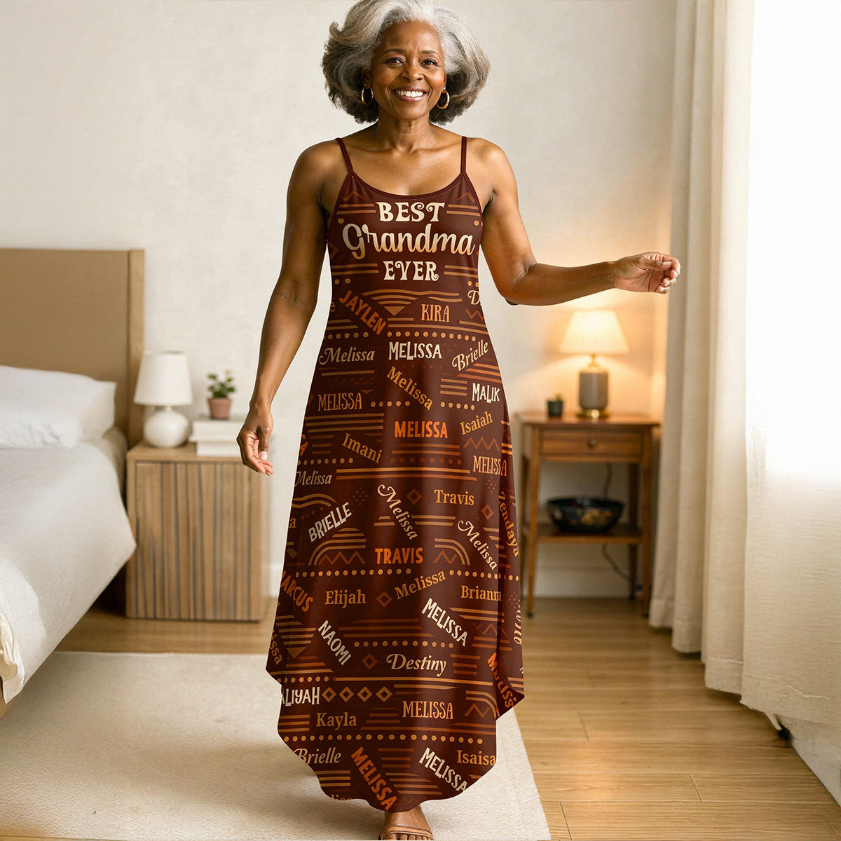 Best Grandma Ever - Personalized Maxi Dress