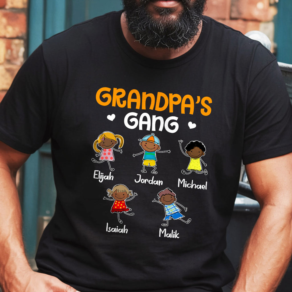 Grandpa's Gang - Personalized 2D Unisex T-shirt