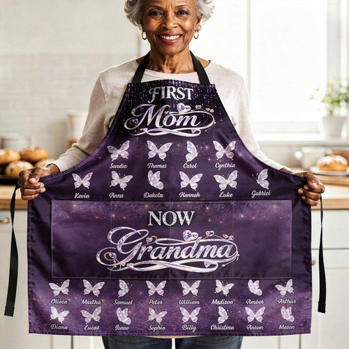 Blessed To Be Called Grandma - Personalized Apron With Pocket