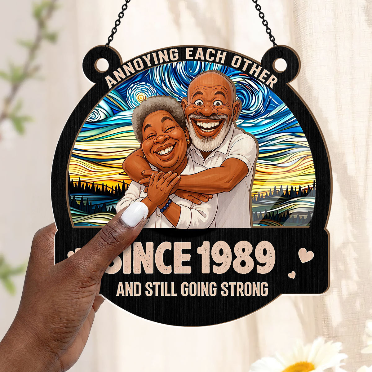 Love You Forever - Personalized Window Hanging Suncatcher