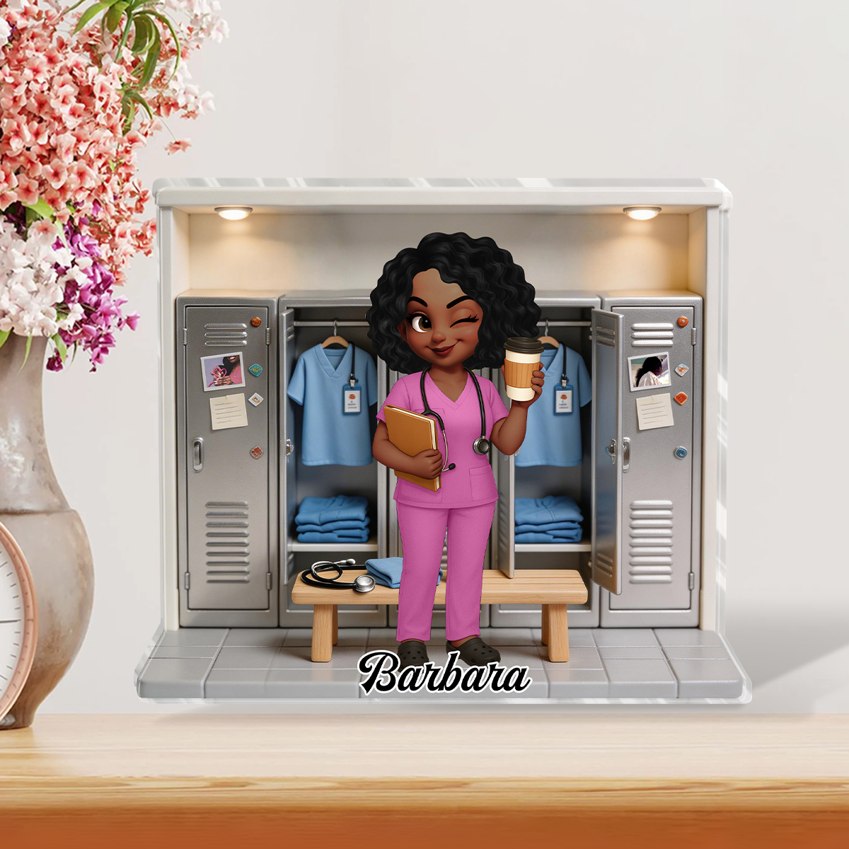 Nurse's Locker Room - Personalized Custom Shaped Acrylic Plaque