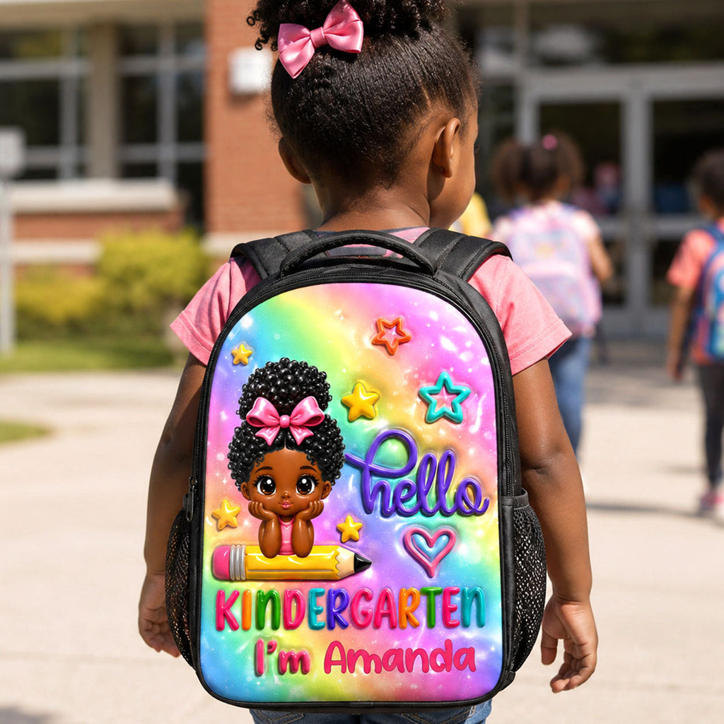 Hello Kindergarten - Personalized Kid's School Backpack