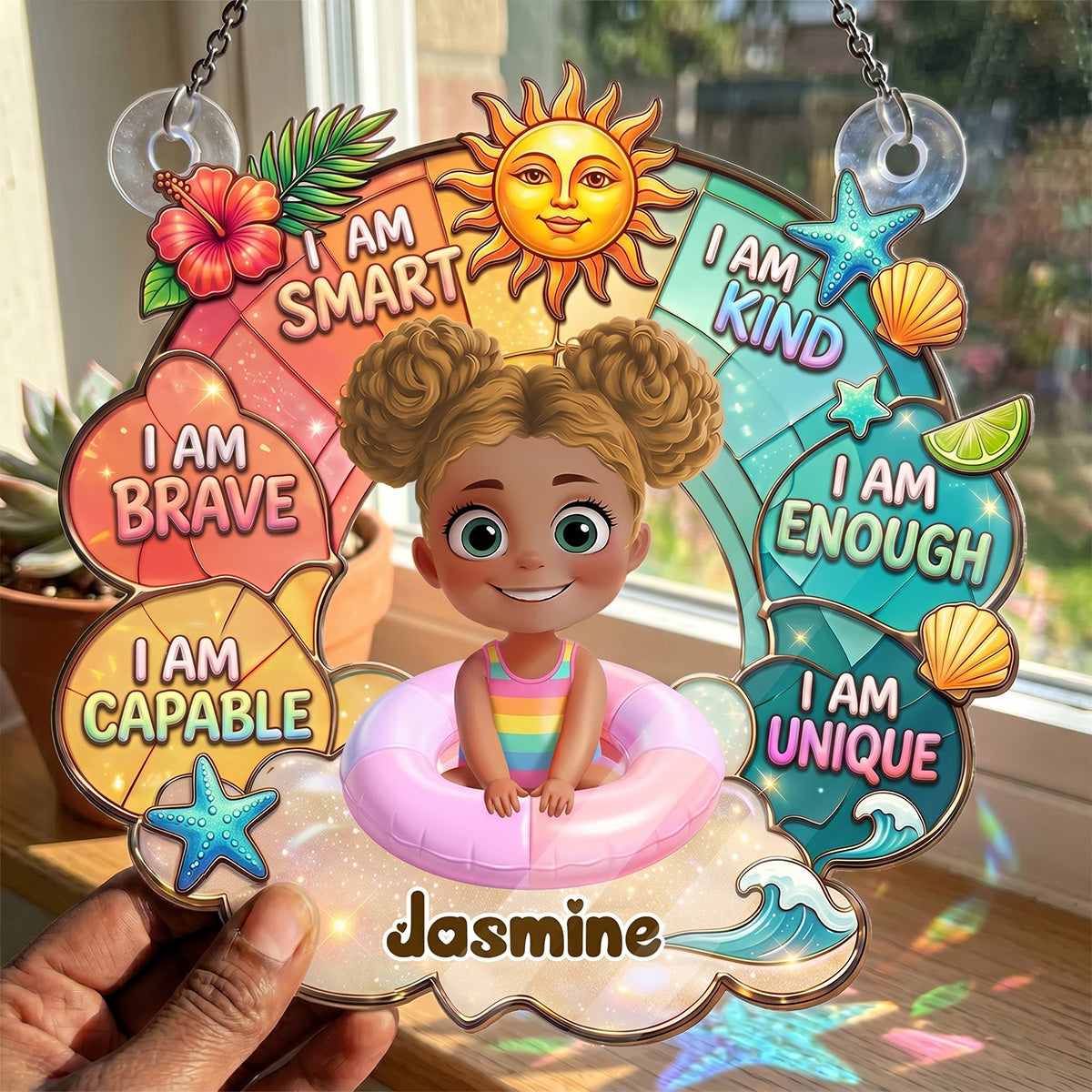 I Am Smart - Personalized Acrylic Suncatcher