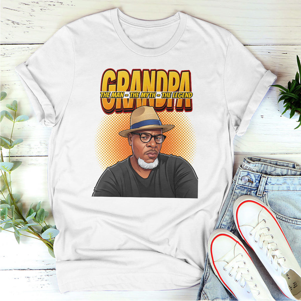 The Man The Myth The Legend Comic  - Personalized 2D Unisex T-shirt