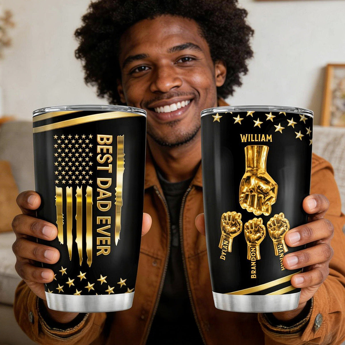 Best Dad Ever - Personalized Stainless Steel Tumbler