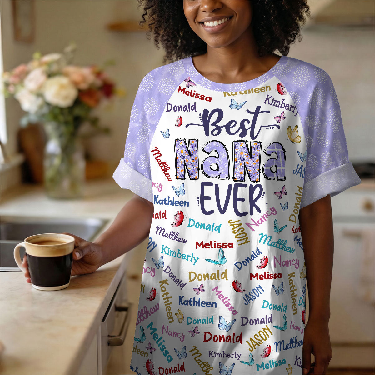 Best Nana Ever - Personalized Sleep Tee