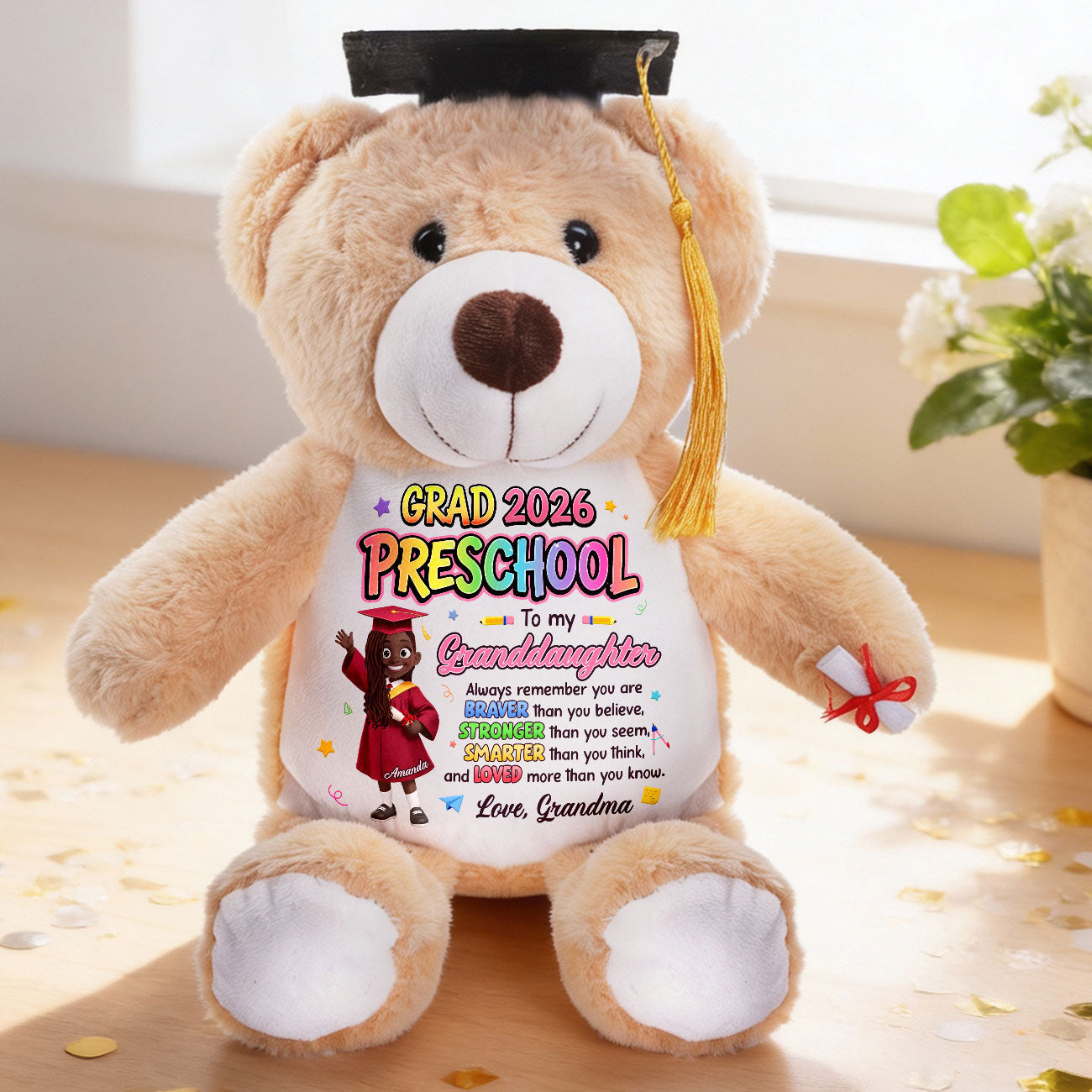 Preschool Kindergarten Graduation - Personalized Graduation Teddy Bear