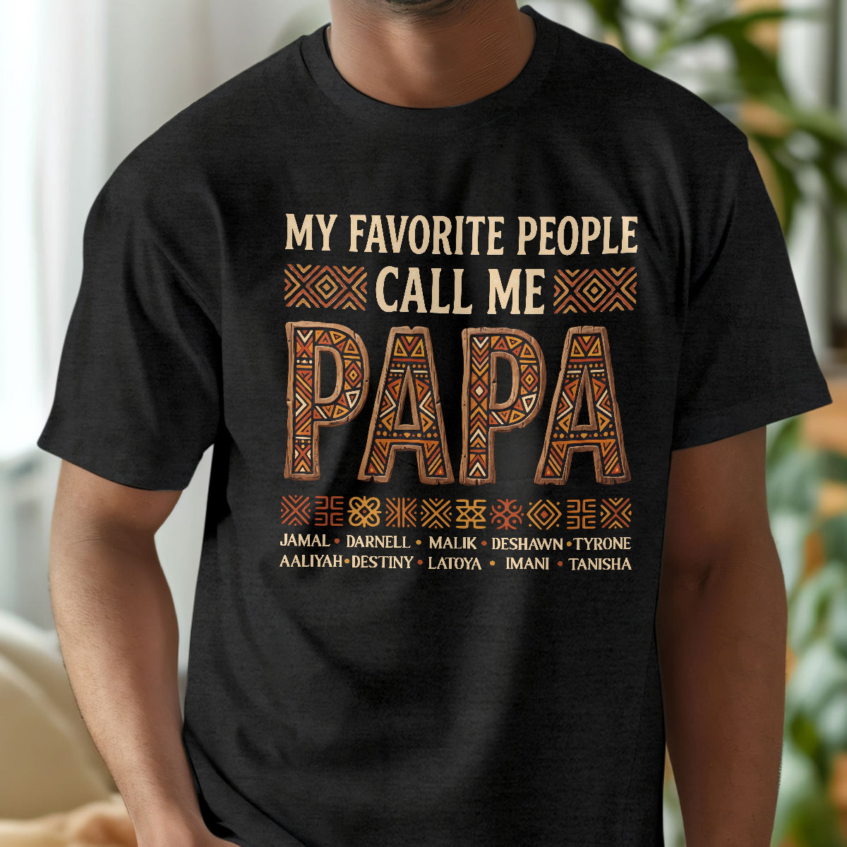 My Favorite People Call Me Dad Grandpa  - Personalized 2D Unisex T-shirt