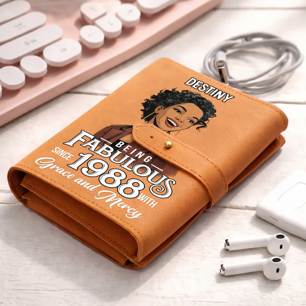 Being Fabulous - Personalized Leather Cable Bag