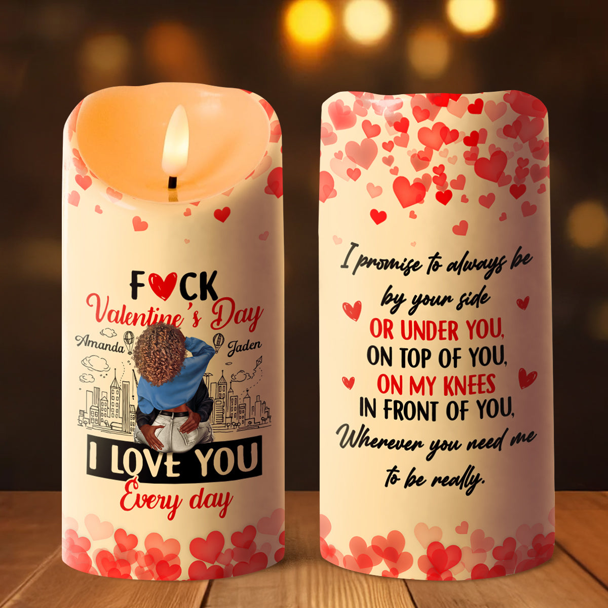I Love You Every Day - Personalized Flameless LED Candle