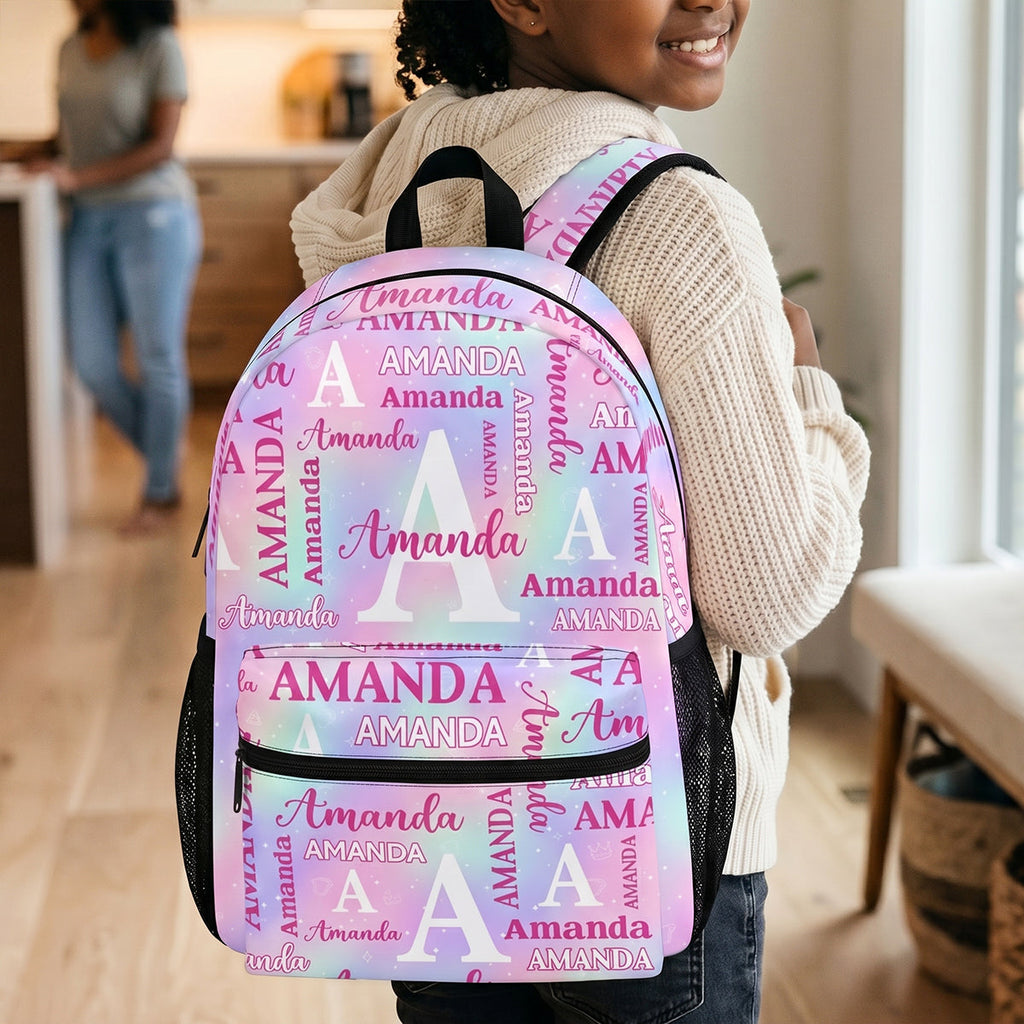 Custom Name Alphabet - Personalized Backpack