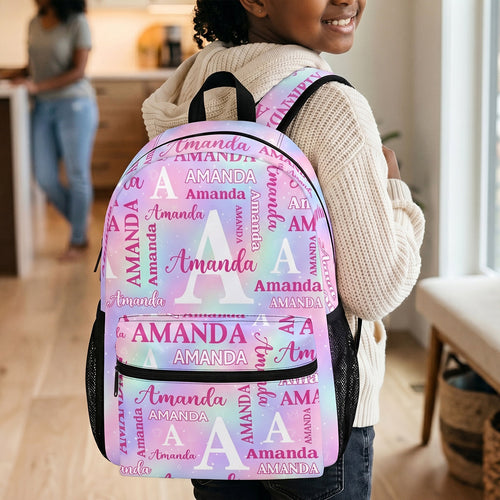 Custom Name Alphabet - Personalized Backpack