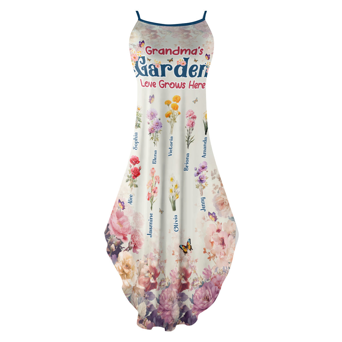 Grandma's Garden - Personalized Maxi Dress