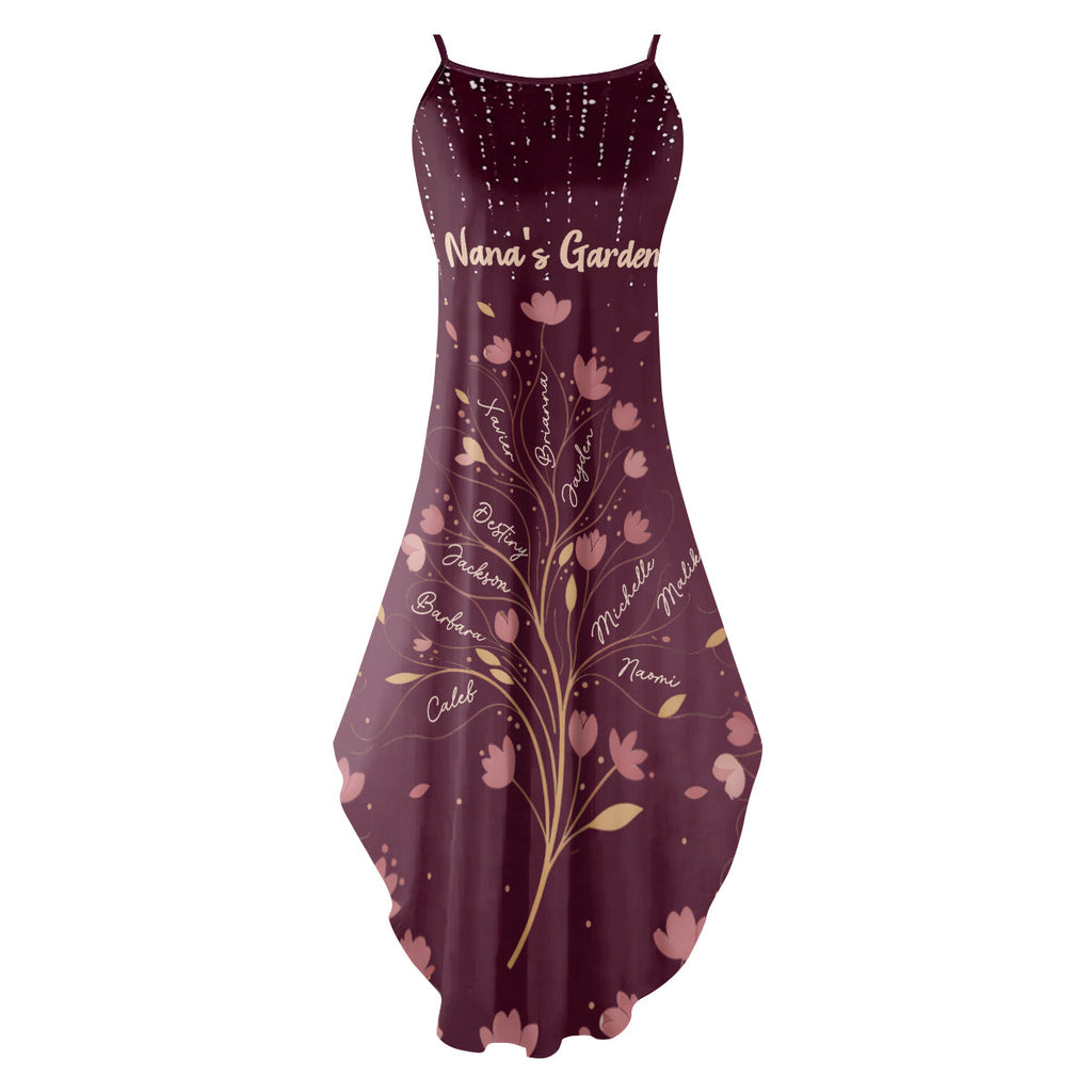 Nana's Garden - Personalized Maxi Dress