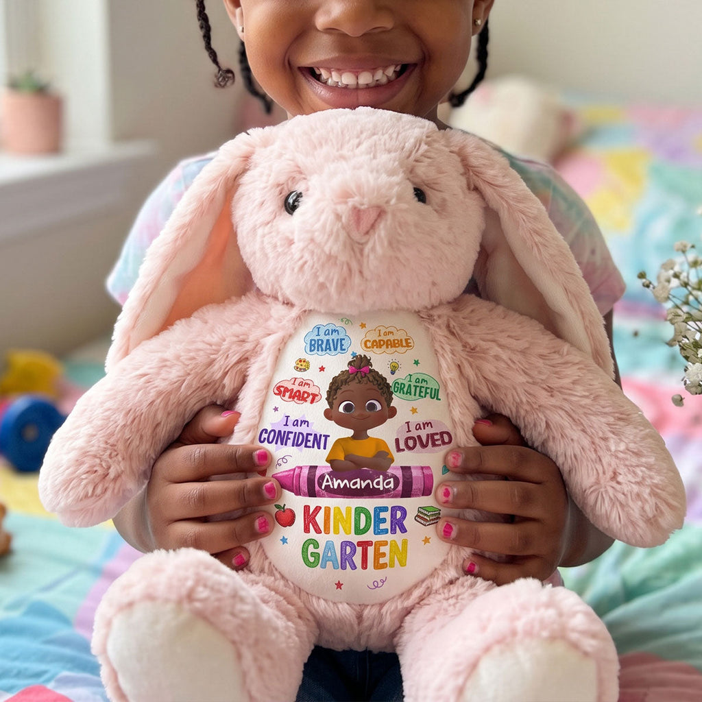 Back To School Affirmations - Personalized Stuffed Bunny