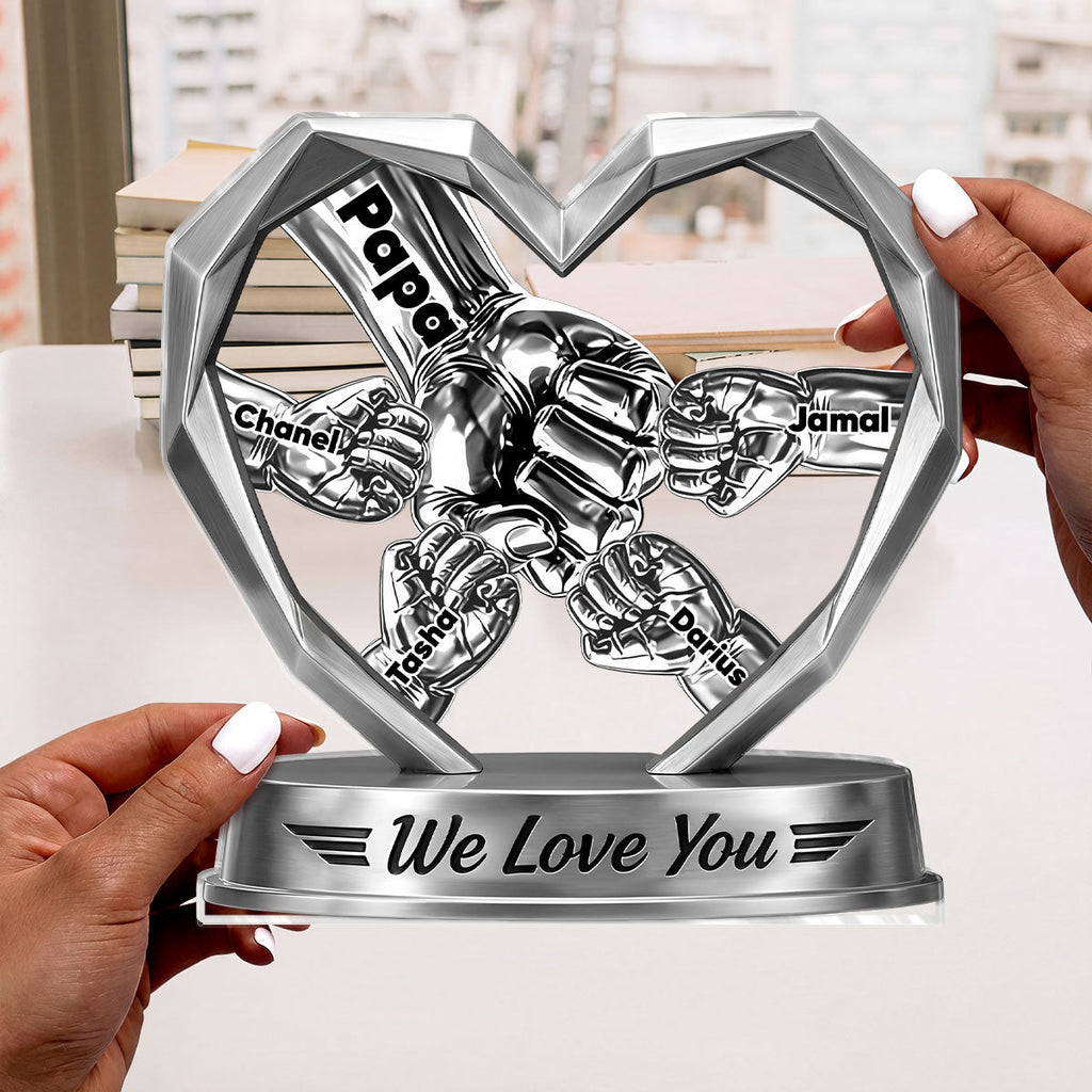 We Love You - Personalized Custom Shaped Acrylic Plaque