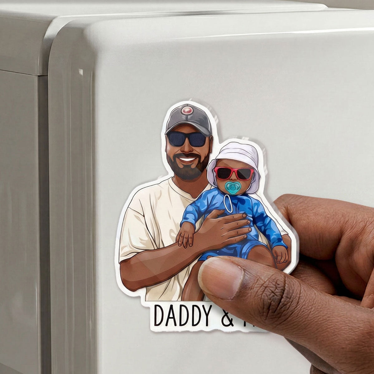 We Love You Gift For Husband, Dad And Family - Personalized Acrylic Magnet
