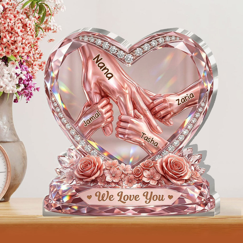 Hold Your Hand Forever - Personalized Custom Shaped Acrylic Plaque