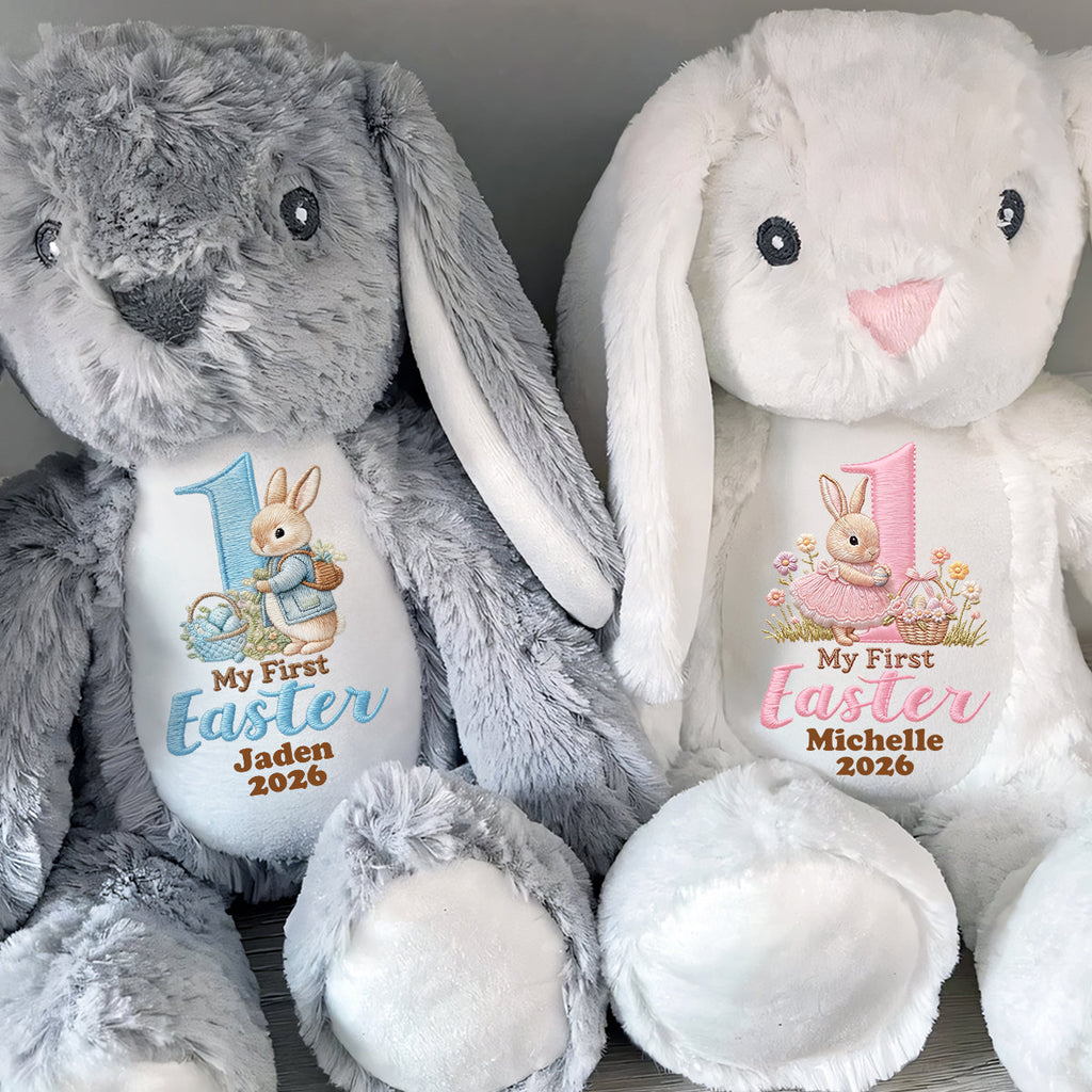Baby's First Easter - Personalized Stuffed Bunny