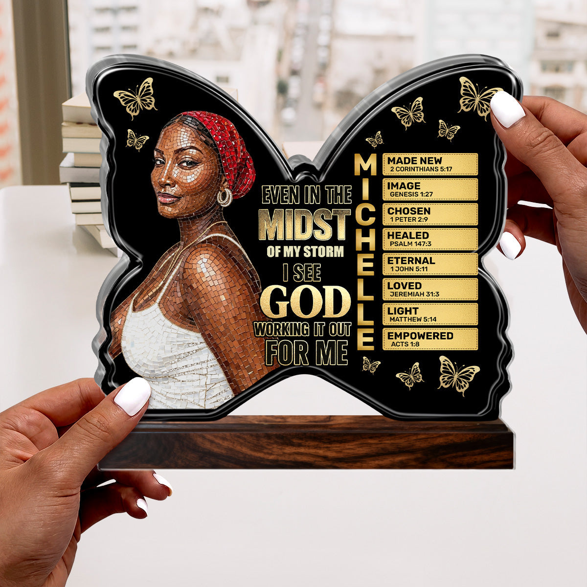 Custom Photo I See God Working It Out For Me - Personalized Custom Shaped Acrylic Plaque