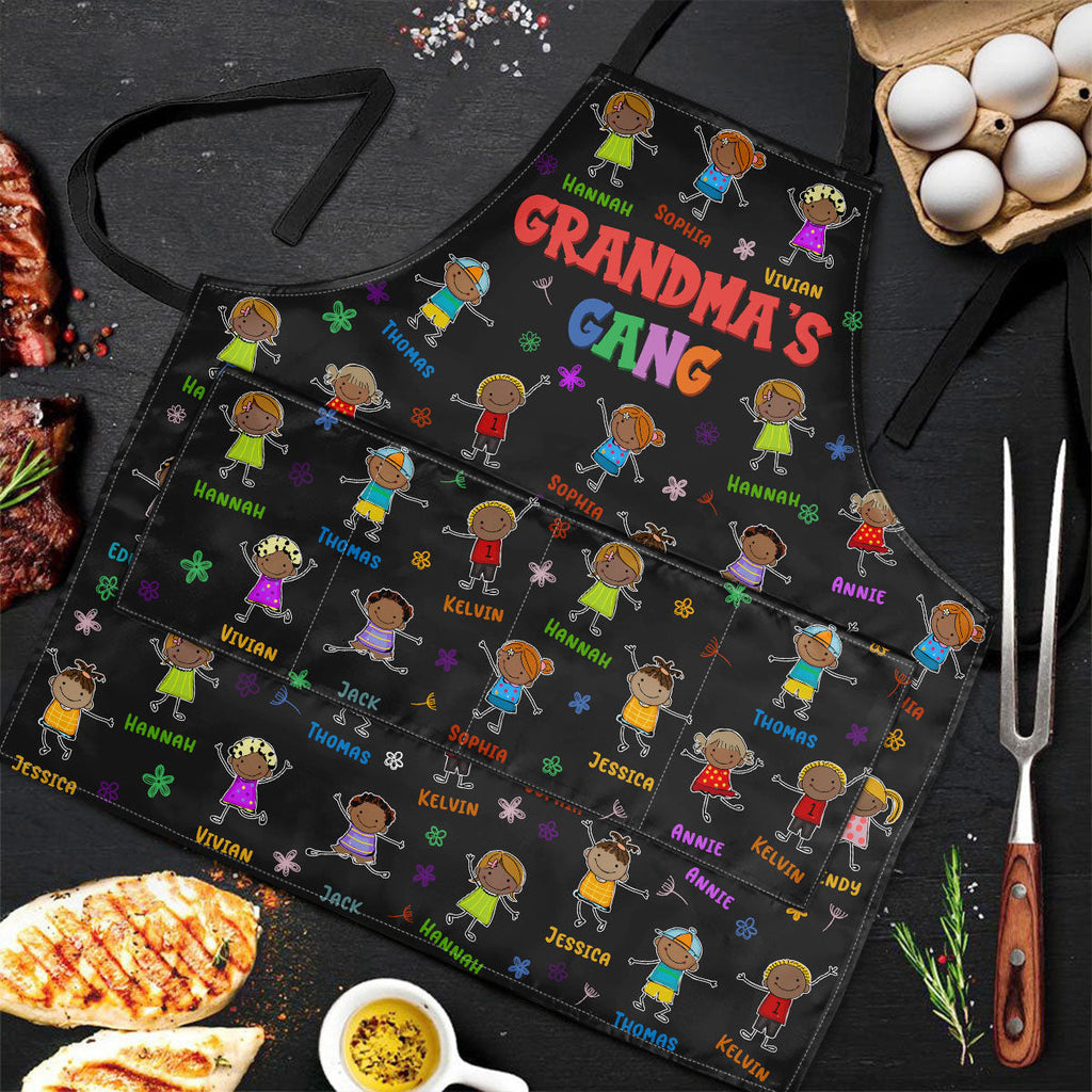 Grandma's Gang - Personalized Apron With Pocket