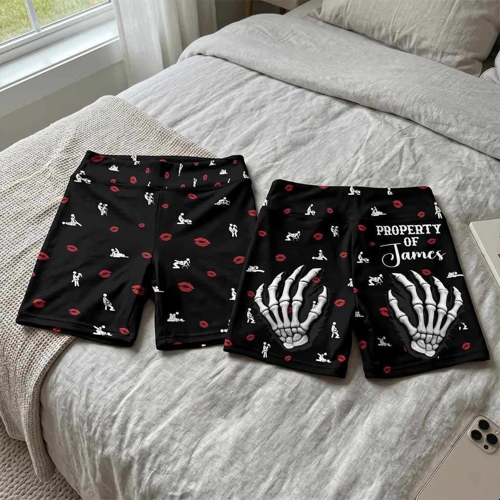 Property Of My Husband - Personalized Short Leggings