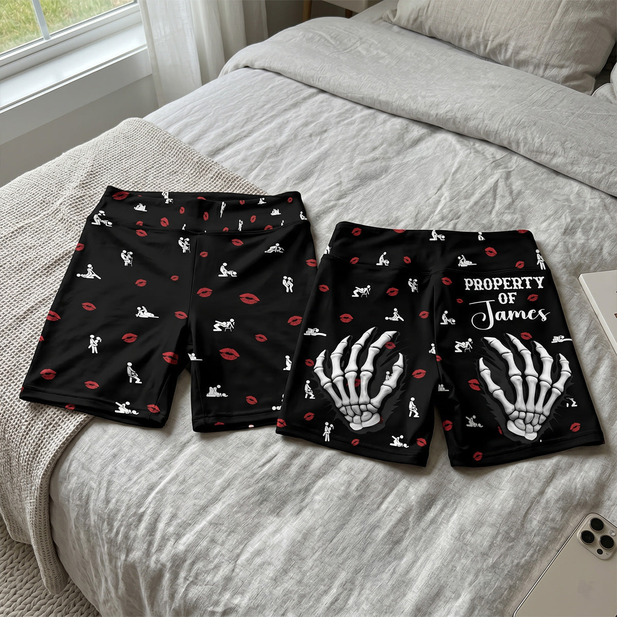 Property Of My Husband - Personalized Short Leggings